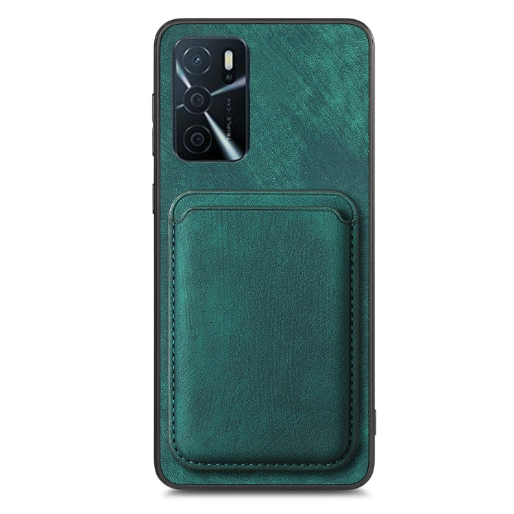 For OPPO Reno10 Pro+ Retro Leather Card Bag Magnetic Phone Case(Green) - OPPO Cases by buy2fix | Online Shopping UK | buy2fix