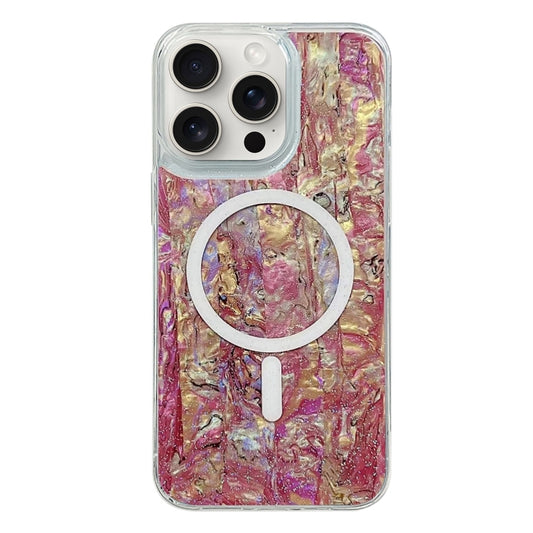 For iPhone 15 Pro Max Shell Texture Multicolor MagSafe TPU Phone Case(Roige) - iPhone 15 Pro Max Cases by buy2fix | Online Shopping UK | buy2fix