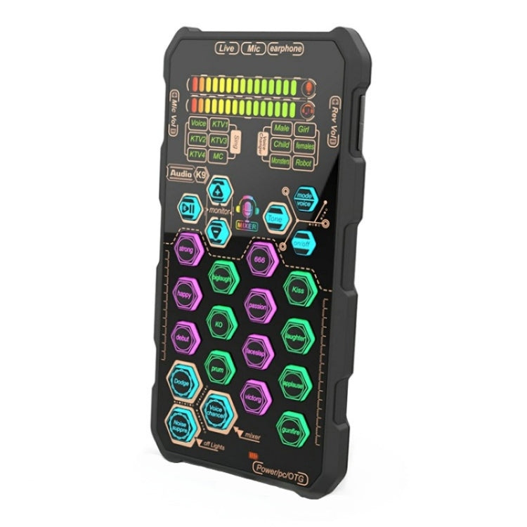 K9 Live Sound Card DJ Mixer Voice Changer Audio Mixer - Live Sound Effects Processors by buy2fix | Online Shopping UK | buy2fix