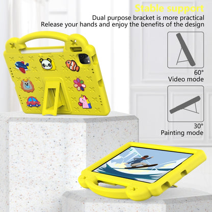 For  iPad Pro 11 2024 Handle Kickstand Children EVA Shockproof Tablet Case(Yellow) - iPad Pro 11 2024 Cases by buy2fix | Online Shopping UK | buy2fix