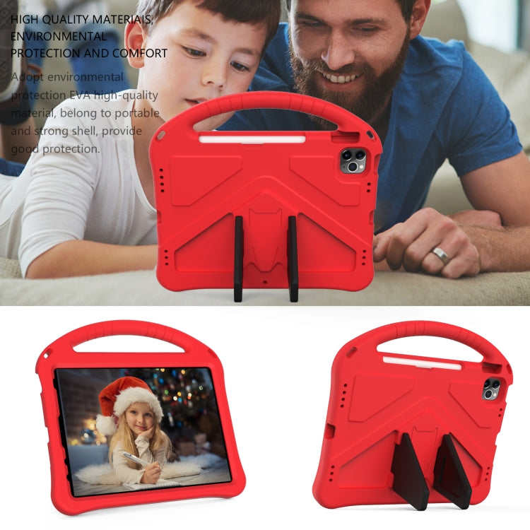 For iPad Pro 11 2024 EVA Shockproof Tablet Case with Holder(Red) - iPad Pro 11 2024 Cases by buy2fix | Online Shopping UK | buy2fix