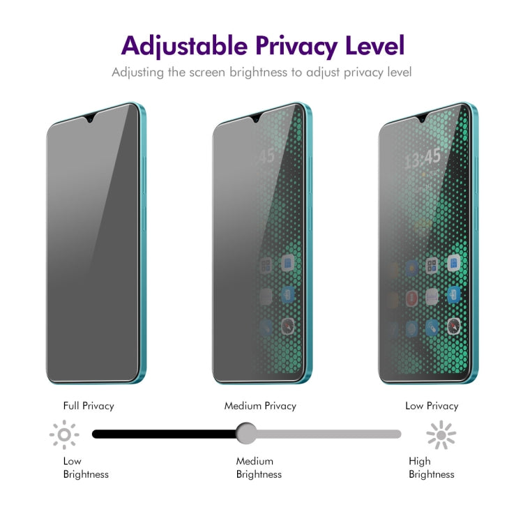 For Tecno Spark 9 2pcs ENKAY Hat-Prince 28 Degree Anti-peeping Privacy Tempered Glass Film - Tecno Tempered Glass by ENKAY | Online Shopping UK | buy2fix