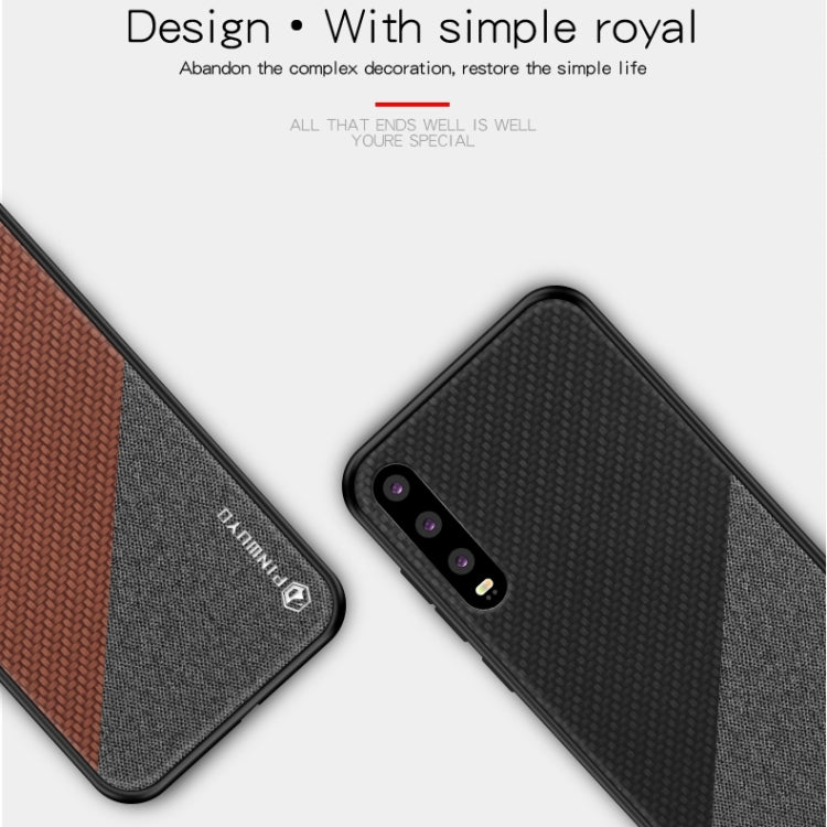 PINWUYO Honors Series Shockproof PC + TPU Protective Case for Huawei P30(Brown) - Huawei Cases by PINWUYO | Online Shopping UK | buy2fix