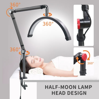 HD-M3X Pro 16 inch Adjustable Brightness Beauty Light Half Moon Light Eyelash Tech Lamp, Plug:AU Plug(Black) - Selfie Light by buy2fix | Online Shopping UK | buy2fix