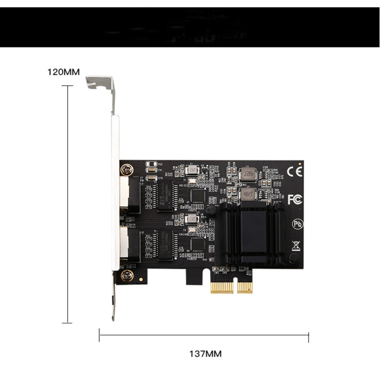 Dual-port 2.5G Gigabit Network Adapter Desktop 8125BG Chip Ethernet Server Network Adapter ESXi Diskless PXE - USB Network Adapter by buy2fix | Online Shopping UK | buy2fix