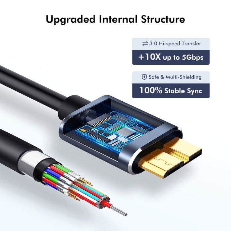 ENKAY USB 3.0 A to USB 3.0 Micro B 5Gbps Data Camera Hard Drive Cable, Length:1.5m - USB 3.0 by ENKAY | Online Shopping UK | buy2fix