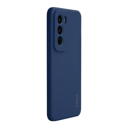 For OPPO Reno12 ENKAY Liquid Silicone Soft Shockproof Phone Case(Dark Blue) - Reno12 Cases by ENKAY | Online Shopping UK | buy2fix