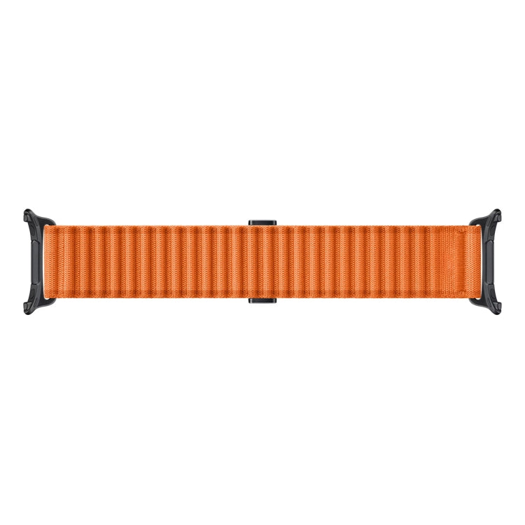 For Apple Watch Ultra 2 49mm Off Road Magnetic Buckle Braided Nylon Watch Band(Orange) - Watch Bands by buy2fix | Online Shopping UK | buy2fix