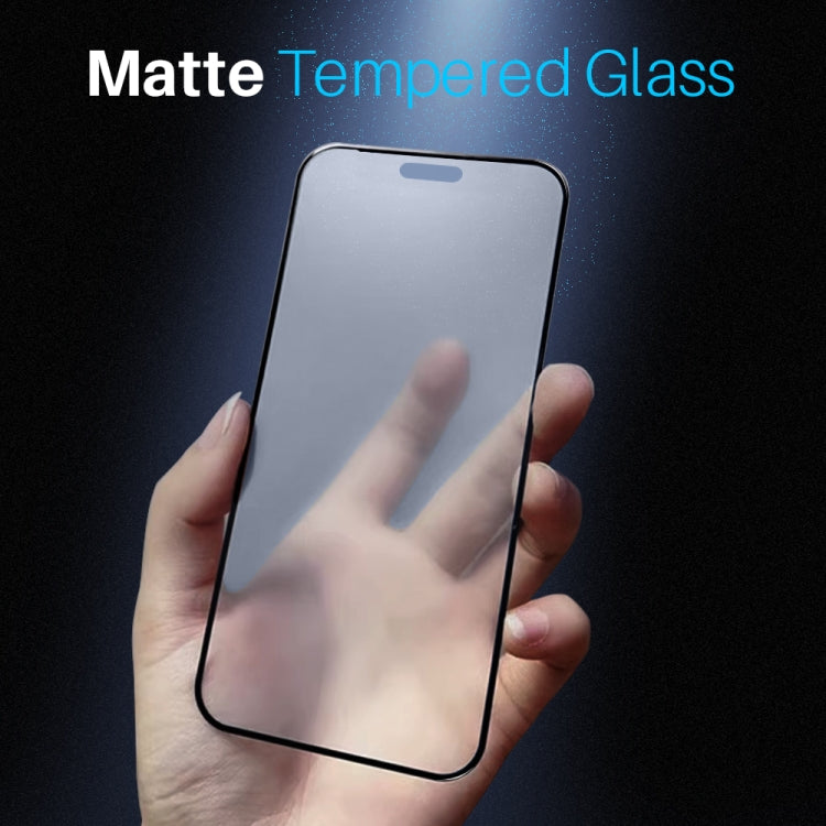 For iPhone 16 NORTHJO Matte Silkscreen Anti-Fingerprint Tempered Glass Film - iPhone 16 Tempered Glass by NORTHJO | Online Shopping UK | buy2fix