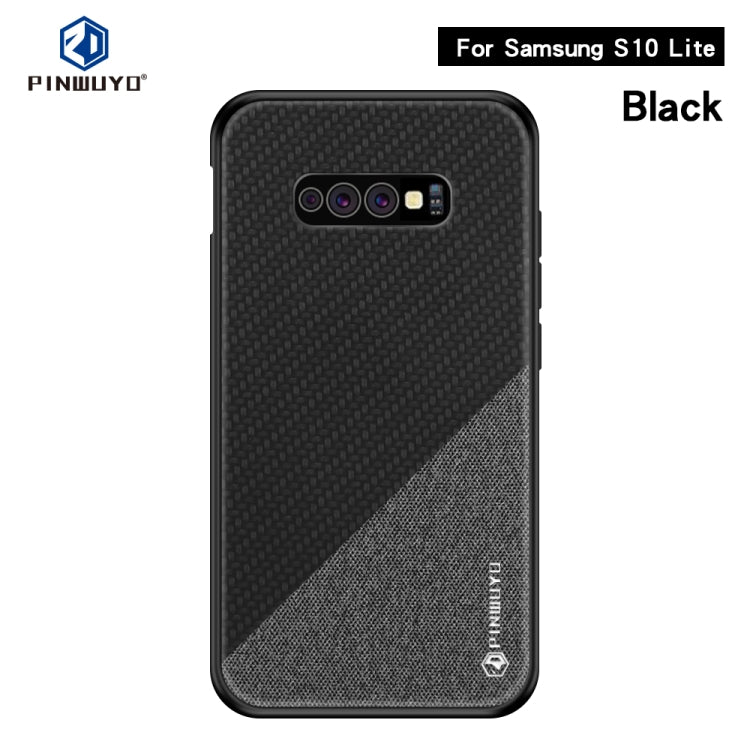 PINWUYO Honors Series Shockproof PC + TPU Protective Case for Galaxy S10e(Black) - Galaxy Phone Cases by PINWUYO | Online Shopping UK | buy2fix