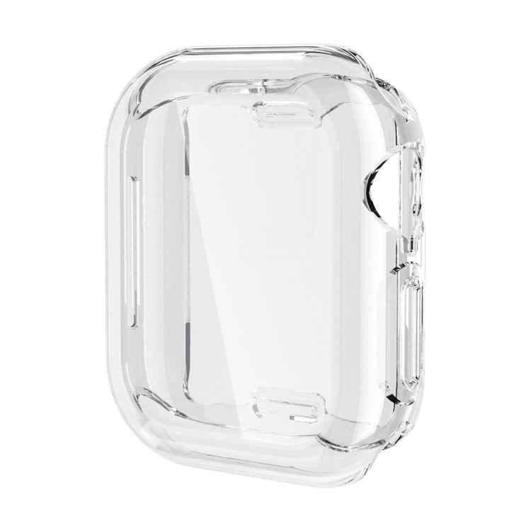 For Apple Watch Series 10 42mm ENKAY Hat-Prince Electroplated Soft TPU Case with Screen Film(Transparent) - Watch Cases by ENKAY | Online Shopping UK | buy2fix