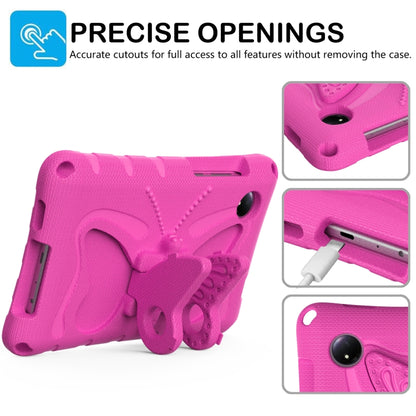 For Xiaomi Redmi Pad SE 8.7 2024 Butterfly Bracket EVA Shockproof Tablet Case(Rose Red) - More Tablet Cases by buy2fix | Online Shopping UK | buy2fix