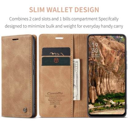 For OPPO Reno12 5G Global CaseMe 013 Multifunctional Horizontal Flip Leather Phone Case(Brown) - Reno12 Cases by CaseMe | Online Shopping UK | buy2fix