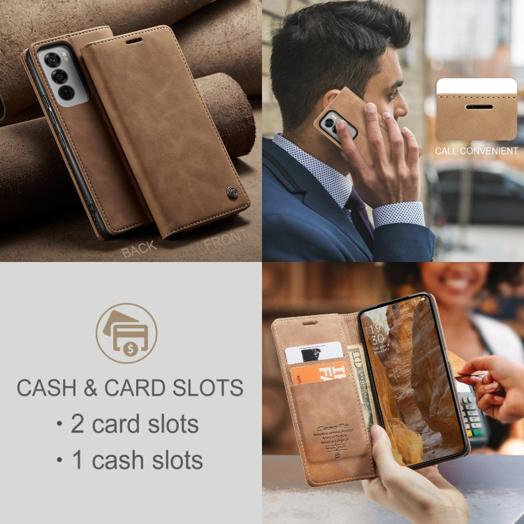 For OPPO Reno12 Pro 5G Global CaseMe 013 Multifunctional Horizontal Flip Leather Phone Case(Brown) - Reno12 Pro Cases by CaseMe | Online Shopping UK | buy2fix