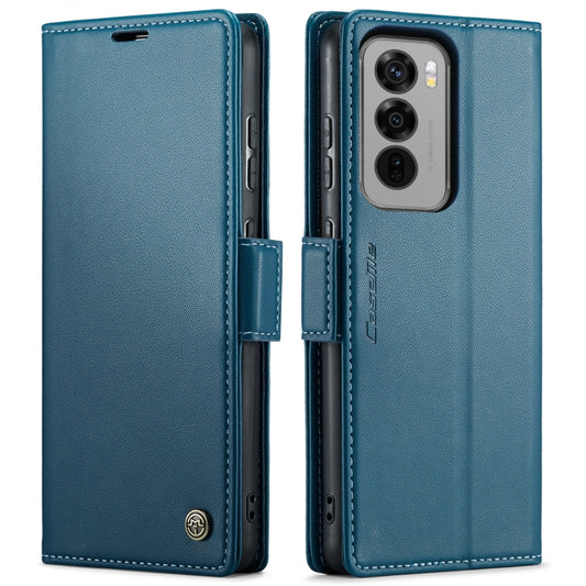 For OPPO Reno12 Pro 5G Global CaseMe 023 Butterfly Buckle Litchi Texture RFID Anti-theft Leather Phone Case(Blue) - Reno12 Pro Cases by CaseMe | Online Shopping UK | buy2fix