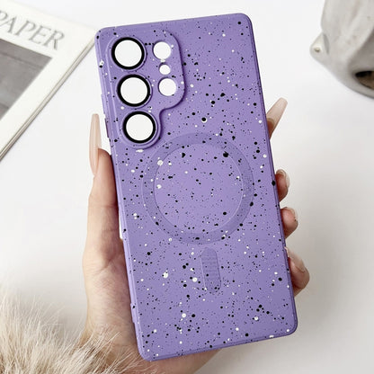 For Samsung Galaxy S25 Ultra 5G Starry Sky TPU Shockproof MagSafe Phone Case(Purple) - Galaxy S25 Ultra 5G Cases by buy2fix | Online Shopping UK | buy2fix