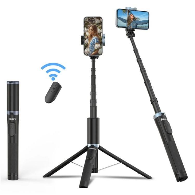 JMARY KT-259 360 Degree Rotating Phone Clip Retractable Selfie Stick Tripod - Selfie Sticks by Jmary | Online Shopping UK | buy2fix