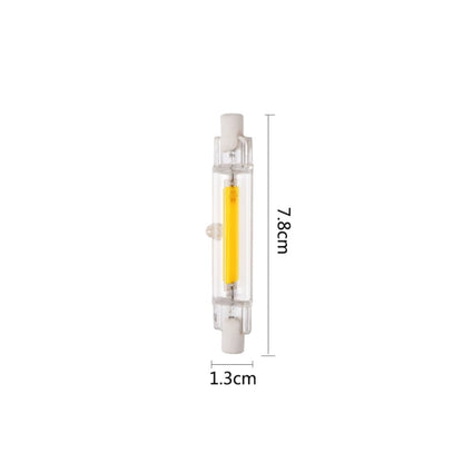 R7S 5W COB LED Lamp Bulb Glass Tube for Replace Halogen Light Spot Light,Lamp Length: 78mm, AC:110v(Warm White) - LED Blubs & Tubes by buy2fix | Online Shopping UK | buy2fix