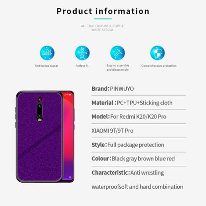 PINWUYO Full Coverage Waterproof Shockproof PC+TPU+PU Protective Case for XIAOMI RedMi K20 / K20 Pro / Mi 9T / Mi 9T Pro(Black) - Xiaomi Cases by PINWUYO | Online Shopping UK | buy2fix