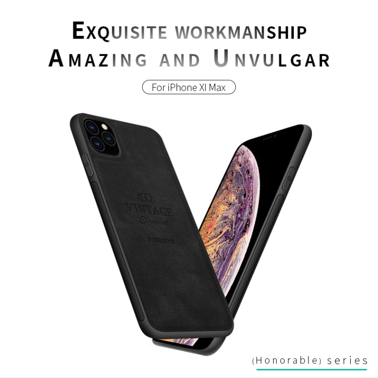 For iPhone 11 Pro Max PINWUYO Shockproof Waterproof Full Coverage PC + TPU + Skin Protective Case (Brown) - iPhone 11 Pro Max Cases by PINWUYO | Online Shopping UK | buy2fix