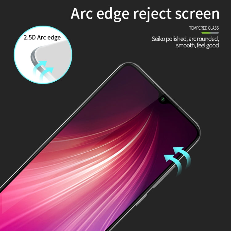 For Xiaomi RedMi Note8 PINWUYO 9H 2.5D Full Screen Tempered Glass Film(Black) -  by PINWUYO | Online Shopping UK | buy2fix