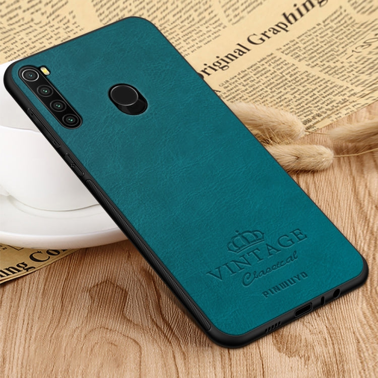For Xiaomi RedMi Note 8 PINWUYO Pin Rui Series Classical Leather, PC + TPU + PU Leather Waterproof And Anti-fall All-inclusive Protective Shell(Blue) - Xiaomi Cases by PINWUYO | Online Shopping UK | buy2fix