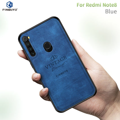 For Xiaomi RedMi Note 8 PINWUYO Zun Series PC + TPU + Skin Waterproof And Anti-fall All-inclusive Protective Shell(Blue) - Xiaomi Cases by PINWUYO | Online Shopping UK | buy2fix