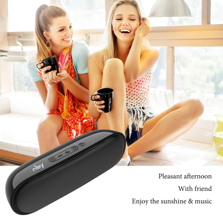 NBY 4070 Portable Bluetooth Speaker 3D Stereo Sound Surround Speakers, Support FM, TF, AUX, U-disk(Gray) - Desktop Speaker by NBY | Online Shopping UK | buy2fix