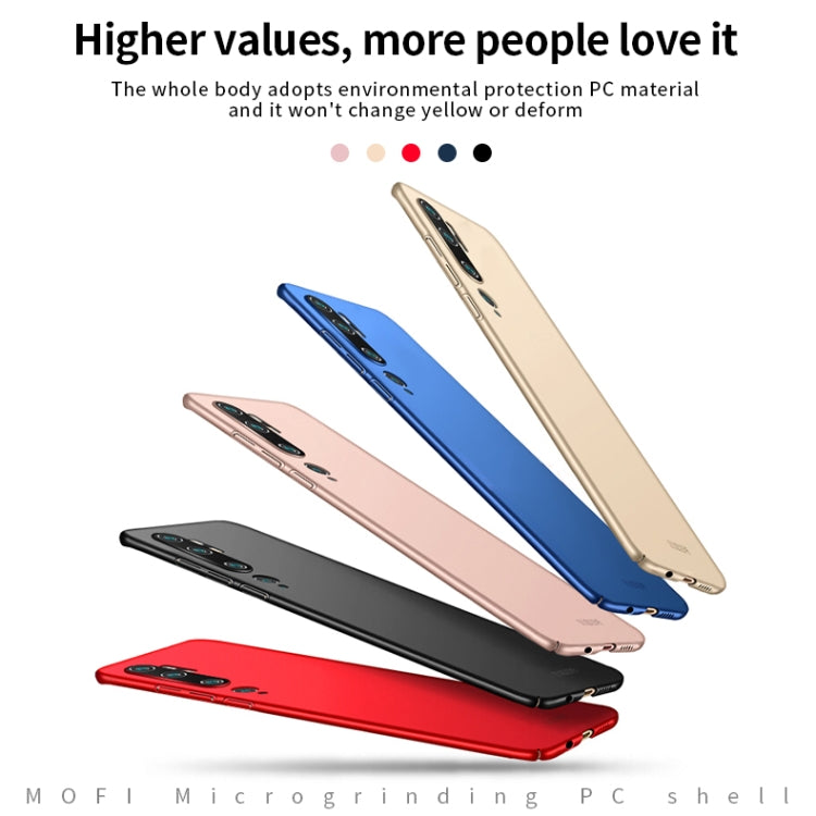 For Xiaomi Mi CC9 Pro MOFI Frosted PC Ultra-thin Hard Case(Gold) - Xiaomi Cases by MOFI | Online Shopping UK | buy2fix