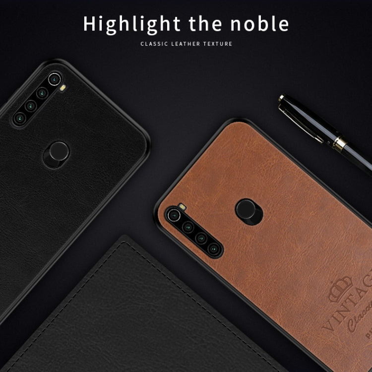 FFor Xiaomi Redmi Note 8T PINWUYO Pin Rui Series Classical PU Leather + PC + TPU Anti-fall All-inclusive Case (Brown) - Xiaomi Cases by PINWUYO | Online Shopping UK | buy2fix