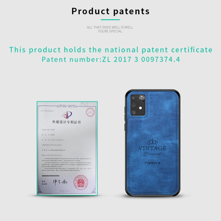 For Galaxy A91 / S10 Lite PINWUYO Zun Series PC + TPU + Skin Anti-fall All-inclusive Protective Case(Blue) - Galaxy Phone Cases by PINWUYO | Online Shopping UK | buy2fix