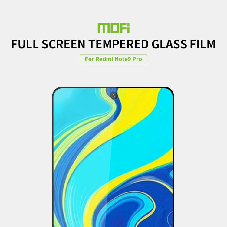 For Xiaomi Redmi Note 9 Pro MOFI 9H 2.5D Full Screen Tempered Glass Film -  by MOFI | Online Shopping UK | buy2fix