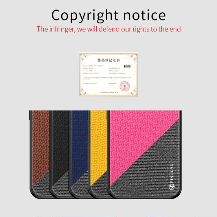 For Xiaomi 10 / 10pro PINWUYO Rong Series  Shockproof PC + TPU+ Chemical Fiber Cloth Protective Cover(Black) - Xiaomi Cases by PINWUYO | Online Shopping UK | buy2fix