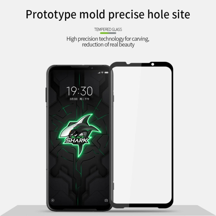 For Xiaomi Black shark3 pro PINWUYO 9H 2.5D Full Screen Tempered Glass Film(Black) -  by PINWUYO | Online Shopping UK | buy2fix