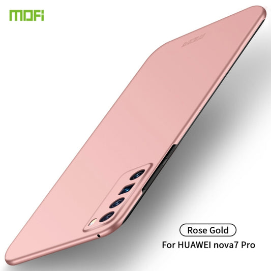 For Huawei Nova 7 Pro MOFI Frosted PC Ultra-thin Hard Case(Rose gold) - Huawei Cases by MOFI | Online Shopping UK | buy2fix