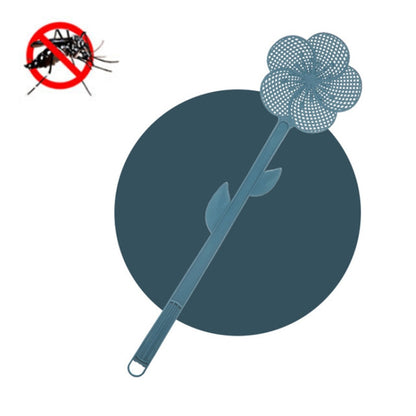 Summer Plastic Fly Swatter Flycatcher, Style:Cherry Blossoms Pattern(Blue) - Fly Swatter by buy2fix | Online Shopping UK | buy2fix