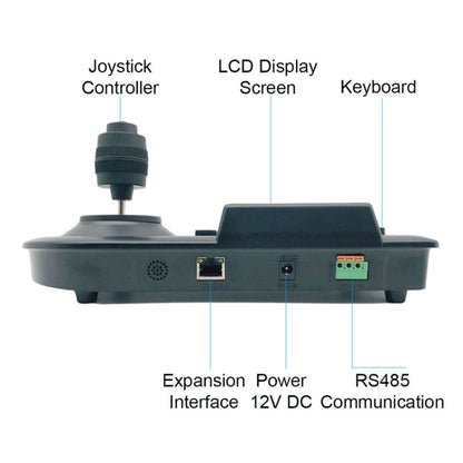 JSK-8003C Monitoring Keyboard PTZ Rocker Ball Camera Keyboard, Specification:4 Axis(EU Plug) - Other Tools by buy2fix | Online Shopping UK | buy2fix