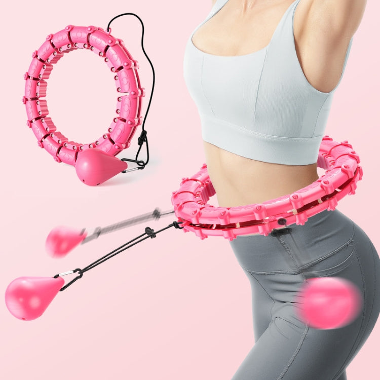 Smart Thin Waist Ring Women Will Not Fall Off Detachable Abdominal Ring Fitness Equipment, Size: 24 Knots(Pink) - Fitness Circles by buy2fix | Online Shopping UK | buy2fix