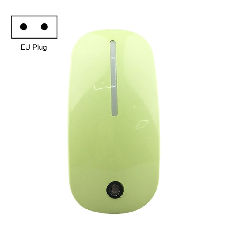 A66 Mouse Type LED Intelligent Light Control Night Light, Plug:EU Plug(Green) - Sensor LED Lights by buy2fix | Online Shopping UK | buy2fix