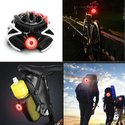 Bicycle Smart Sensor Brake Light USB Tail Light Warning Light(Silver) - Taillights by buy2fix | Online Shopping UK | buy2fix