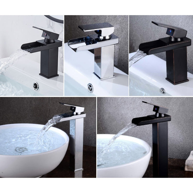 Bathroom Wide Mouth Faucet Square Sink Single Hole Basin Faucet, Specification: HT-Z6010 Short Type - Faucets & Accessories by buy2fix | Online Shopping UK | buy2fix