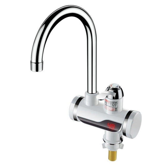 Kitchen Instant Electric Hot Water Faucet Hot & Cold Water Heater CN Plug Specification: Digital Display Lower Water Inlet - Faucets & Accessories by buy2fix | Online Shopping UK | buy2fix