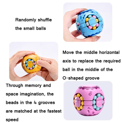 3 PCS Finger Magic Bean Magic Cube Toy Children Intelligence Fingertip Spinning Top(Blue Indigo) - Magic Cubes by buy2fix | Online Shopping UK | buy2fix