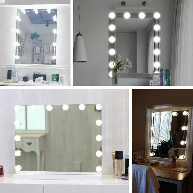 LED Makeup Mirror Light Beauty Fill Light Hand Sweep Sensor Mirror Front Light, Power source: 2 Bulbs(Natural White) - Sensor LED Lights by buy2fix | Online Shopping UK | buy2fix