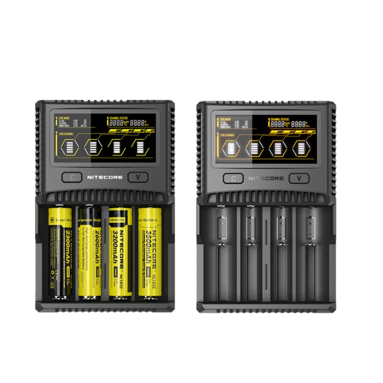 NITECORE 4-Slot Smart LCD Fast Charger, Model: SC4(EU Plug) - Charger & Converter by buy2fix | Online Shopping UK | buy2fix