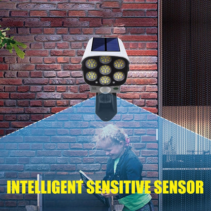 Solar Sensor LED Wall Light Simulation Surveillance Camera Glare Anti-Thief Street Lamp, Style: Remote Control (42LED) - Solar Lights by buy2fix | Online Shopping UK | buy2fix