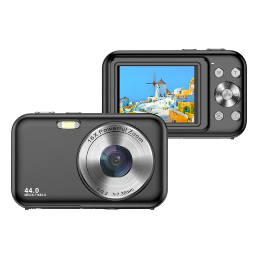 DC406L 2.4-Inch 1080P Mini HD 16X Zoom Digital Camera Home Children Camera UK Plug(Black) - Children Cameras by buy2fix | Online Shopping UK | buy2fix