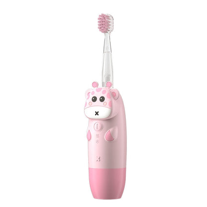 Children Cartoon Colorful Waterproof Electric Toothbrush Smart Sonic Toothbrush(Pink) - Toothbrushes by buy2fix | Online Shopping UK | buy2fix