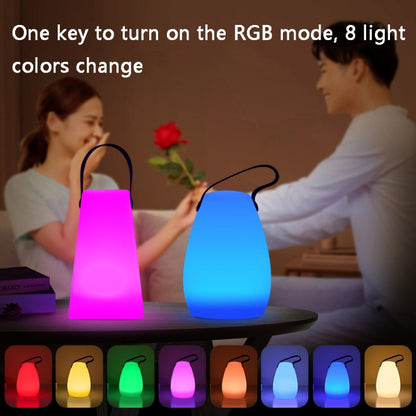 USB Charging Romantic Colorful Portable Night Light Support Remote Control(Round) - Night Lights by buy2fix | Online Shopping UK | buy2fix