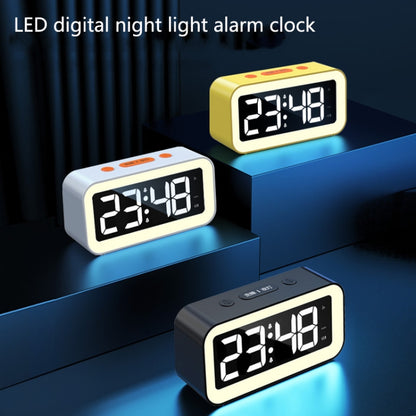 LED Electronic Alarm Clock Night Light(White) - Novelty Clock by buy2fix | Online Shopping UK | buy2fix